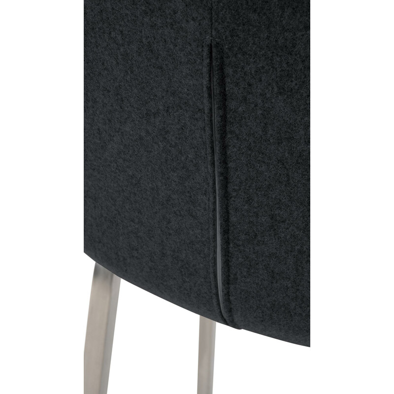 Monea skumgummibelagt barstol med fire ben og armlæn