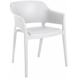 Elegant stabelbar plaststol til indendørs og udendørs brug