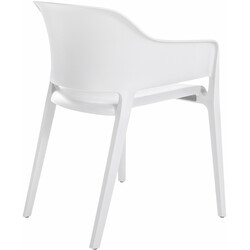 Elegant stabelbar plaststol til indendørs og udendørs brug