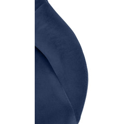 Milet justerbar barstol med fløjlsbetræk og fodstøtte