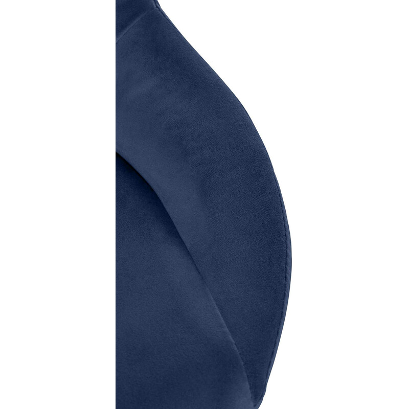 Milet justerbar barstol med fløjlsbetræk og fodstøtte