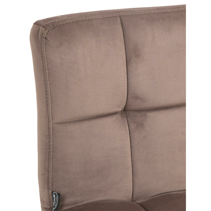 Moderne højdejusterbar barstol med fløjlsbetræk roterende sæde metalben