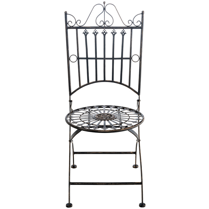 Antik foldbare jern have stole sæt Sadao 2 stk