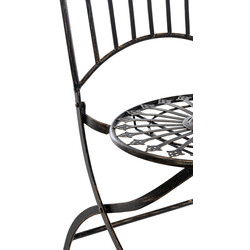 Antik foldbare jern have stole sæt Sadao 2 stk