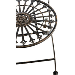 Antik foldbare jern have stole sæt Sadao 2 stk