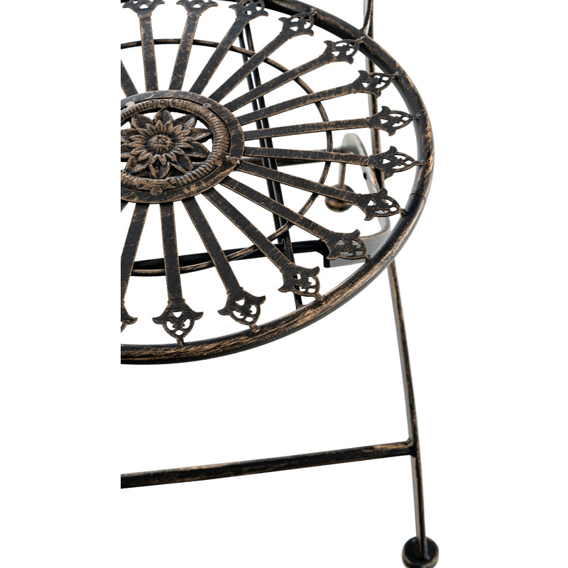 Antik foldbare jern have stole sæt Sadao 2 stk