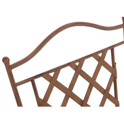 Adara håndlavede jernstole med antikpatina til have 2 stk