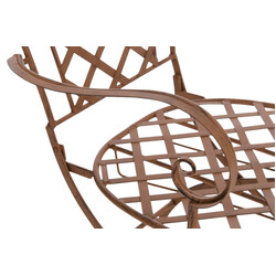 Adara håndlavede jernstole med antikpatina til have 2 stk