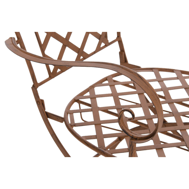 Adara håndlavede jernstole med antikpatina til have 2 stk