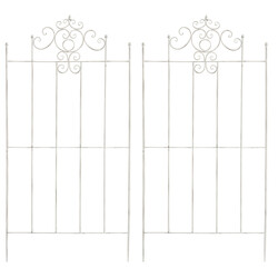 2 stk Paula espalier rustik malerstil støtte til klatreplanter