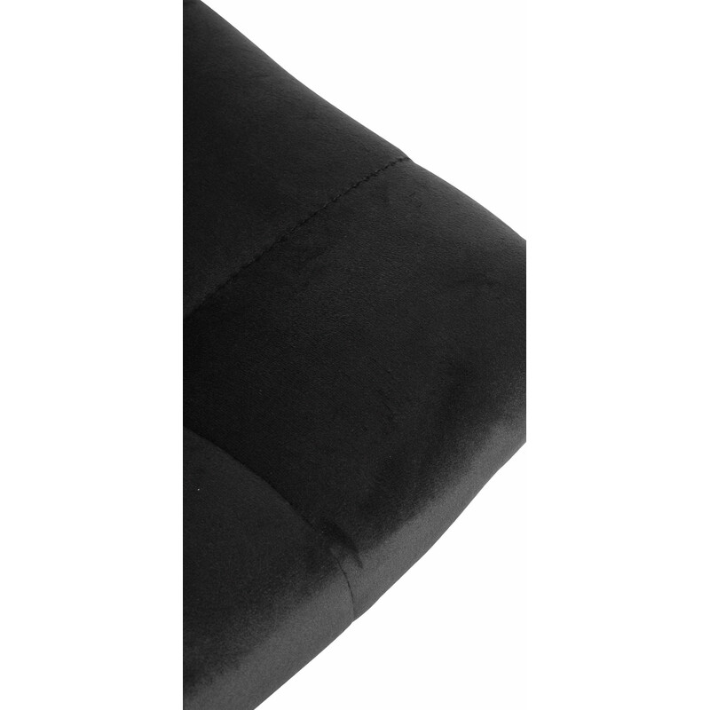 Justerbar fløjlsbarstol med 360° drejning ryglæn og metalramme