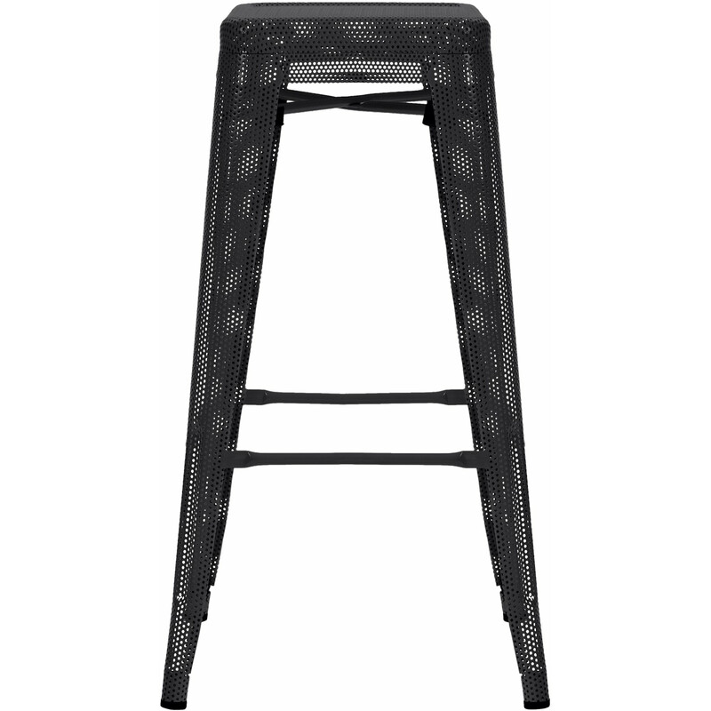 Fletcher industriel stabelbar barstol med metalramme 77 cm