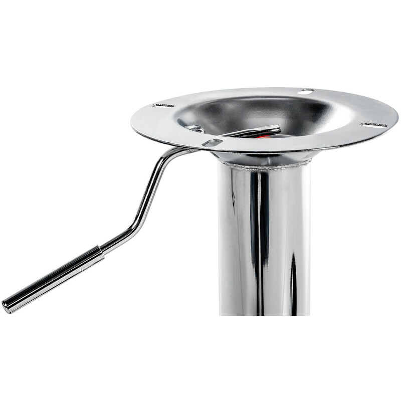 Roterende højdejusterbar T bund til barstol reservedel sort krom