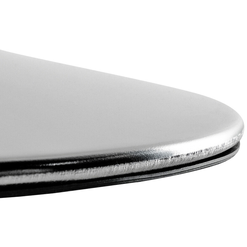 Roterende højdejusterbar T bund til barstol reservedel sort krom