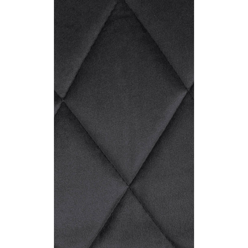 Fløjlsbelagt justerbar barstol med rygstøtte og 360° drejning