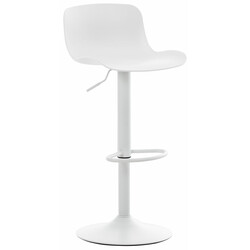 4 stk Almada barstole justerbare roterende plastsæde med metalramme