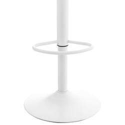 4 stk Almada barstole justerbare roterende plastsæde med metalramme