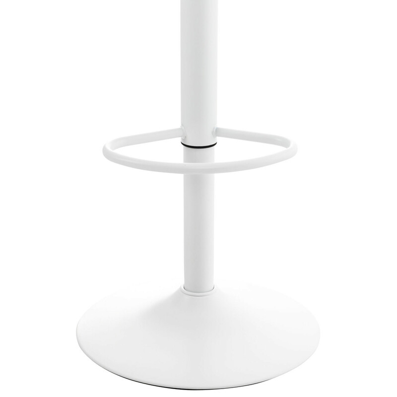 4 stk Almada barstole justerbare roterende plastsæde med metalramme