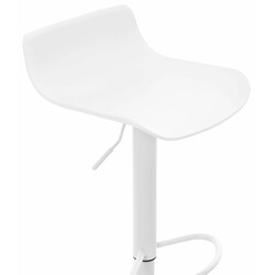 4-delt højdejusterbare Aveiro barstole sæt sort hvid