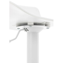 4-delt højdejusterbare Aveiro barstole sæt sort hvid