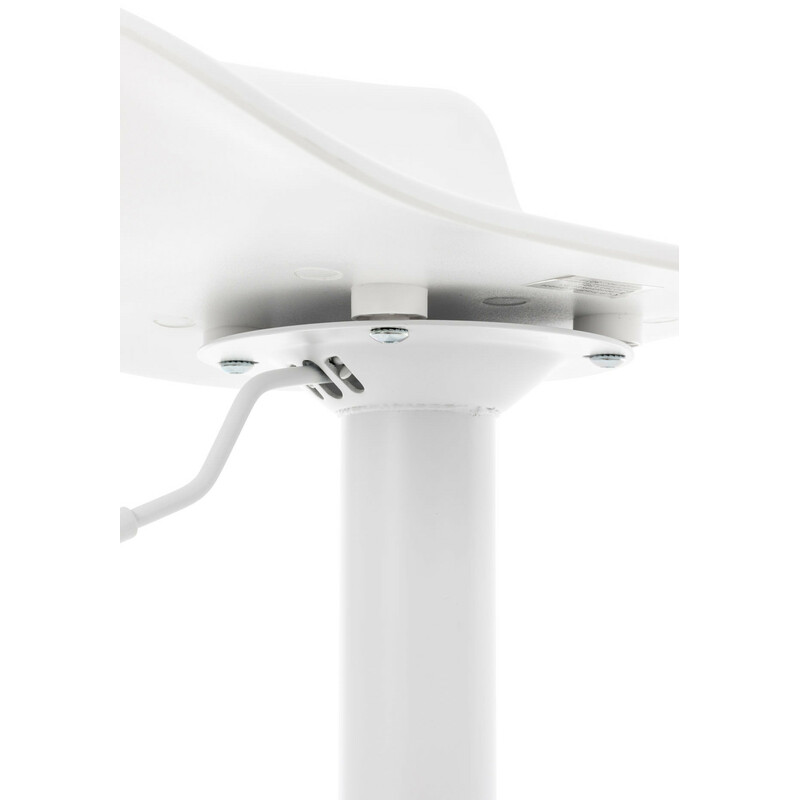 4-delt højdejusterbare Aveiro barstole sæt sort hvid