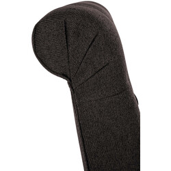 2 stilfulde fløjlede spisestole med høj ryg og træramme