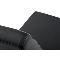 Belfort spisestole 2 stk med kunstlæder og rustfrit stål