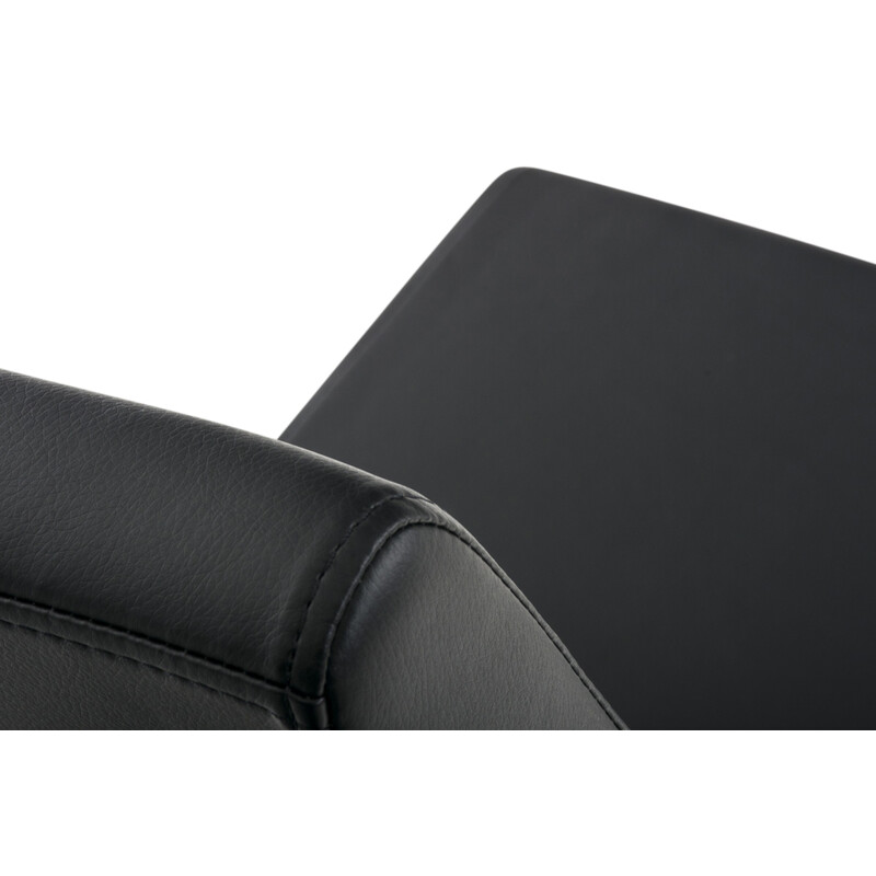 Belfort spisestole 2 stk med kunstlæder og rustfrit stål