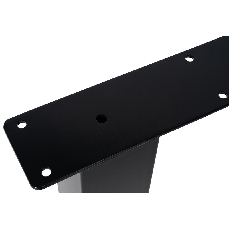 Hunker bordben af pulverbelagt stål 76 cm høj 70‑90 cm bred