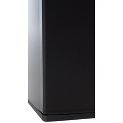 Hunker bordben af pulverbelagt stål 76 cm høj 70‑90 cm bred