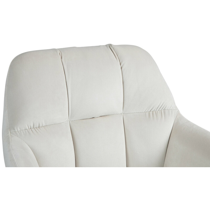 Justerbar fløjlsbarstol med armlæn fodstøtte og 360° rotation