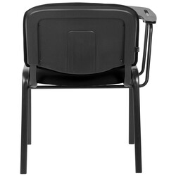 Ken XL stol med sammenklappeligt bord sort metalramme 150 kg