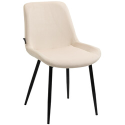 Victoria sammetbelagte spisestole 4 stk med metalramme