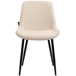 Victoria sammetbelagte spisestole 4 stk med metalramme