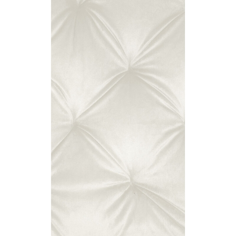 Elegant fløjlsbelagt spisestol med høj ryg og metalramme til moderne indretning