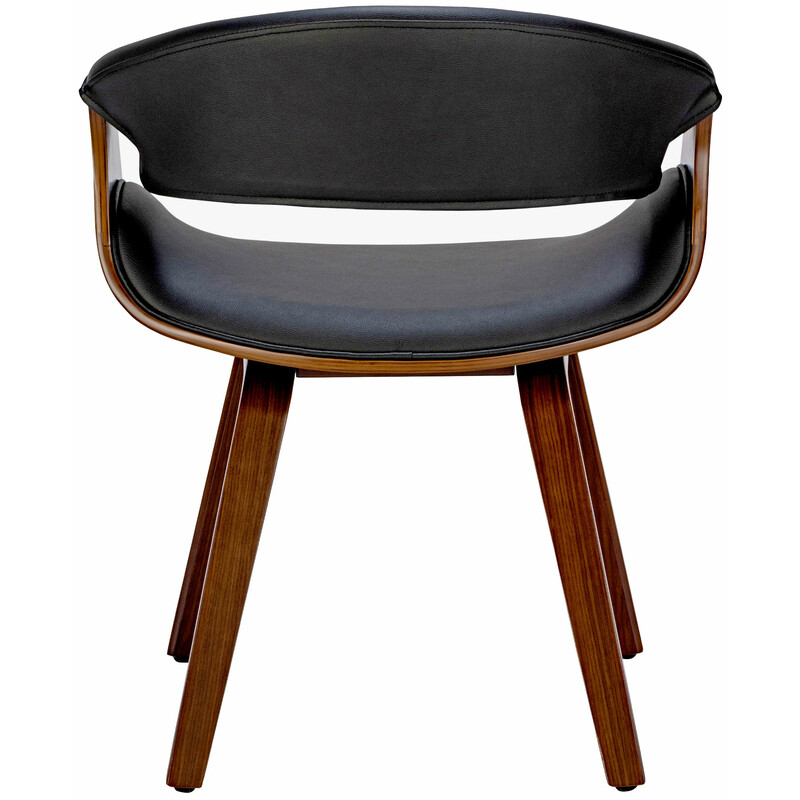 Foley spisestol med armlæn træramme og stof eller kunstlæderbetræk