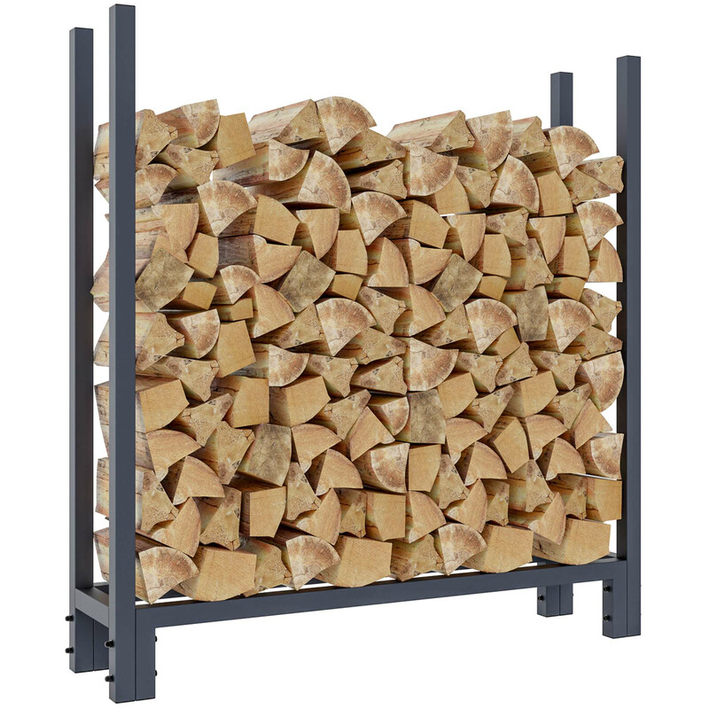 Stål brændeholder med vandtæt polyesterdække solid konstruktion pladsbesparende