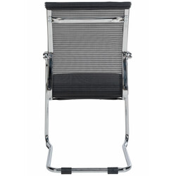 2 ergonomiske komfortable besøgsstole i netstof med metalramme