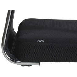 2 ergonomiske komfortable besøgsstole i netstof med metalramme