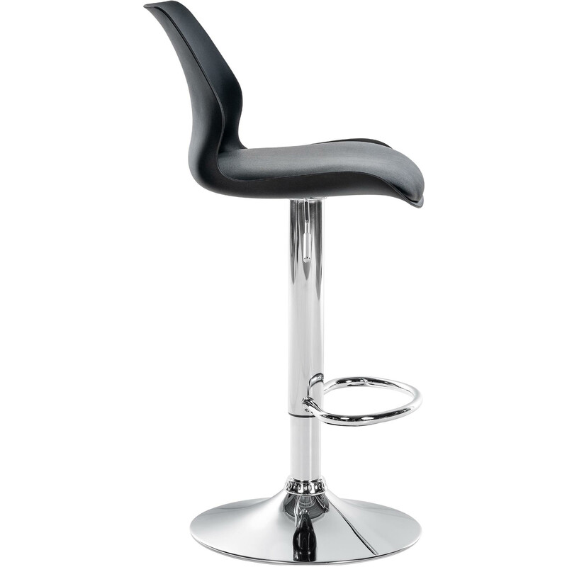 Gilbert justerbar barstol kunstlæder drejelig med fodstøtte metalramme