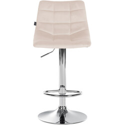 Stilfuld justerbar barstol med fløjlsbetræk fodstøtte og 360° rotation