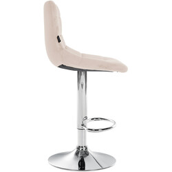 Stilfuld justerbar barstol med fløjlsbetræk fodstøtte og 360° rotation