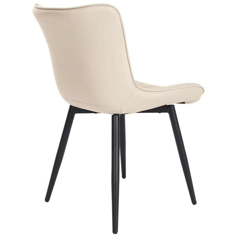 Largo stolepar med moderne metalramme fløjl eller kunstlæder