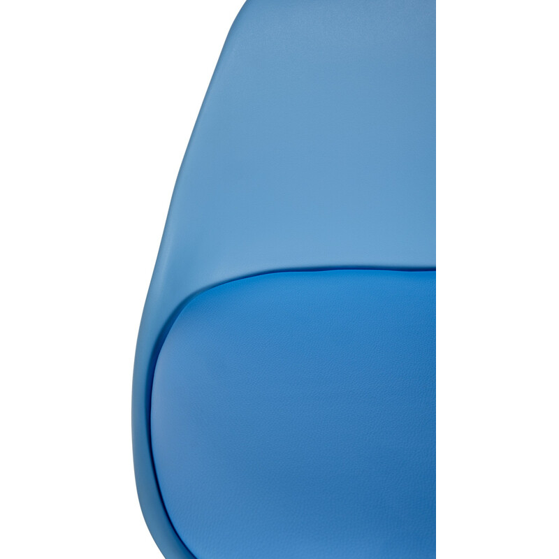 Corbin rund barstol med kunstlæder fodstøtte og fyrretræramme