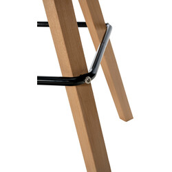 Corbin moderne barkstol med stofbetræk fyrretræ ramme og fodstøtte