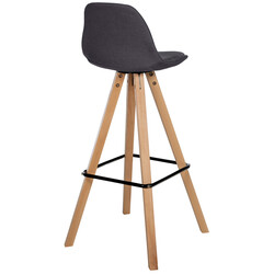 Corbin moderne barkstol med stofbetræk fyrretræ ramme og fodstøtte