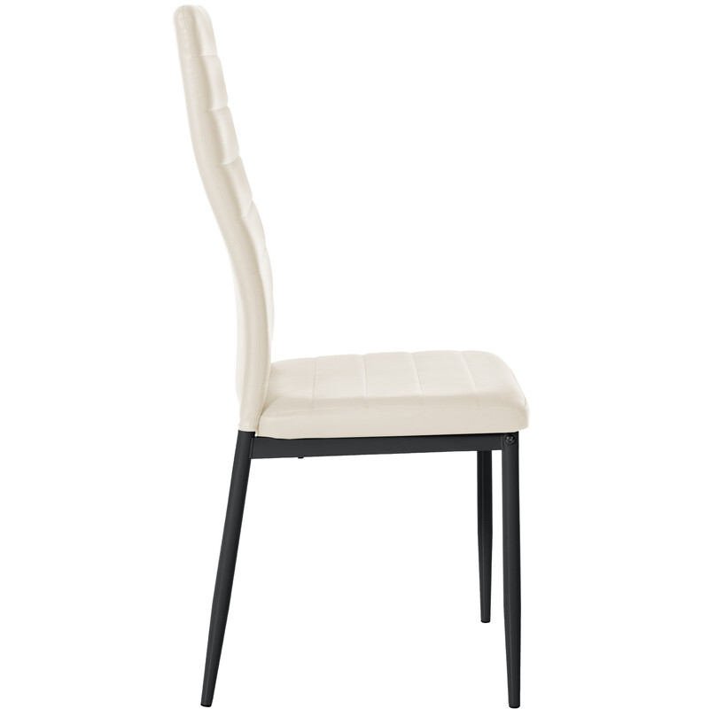 Elegant spisestuegruppe med fire stole i moderne design