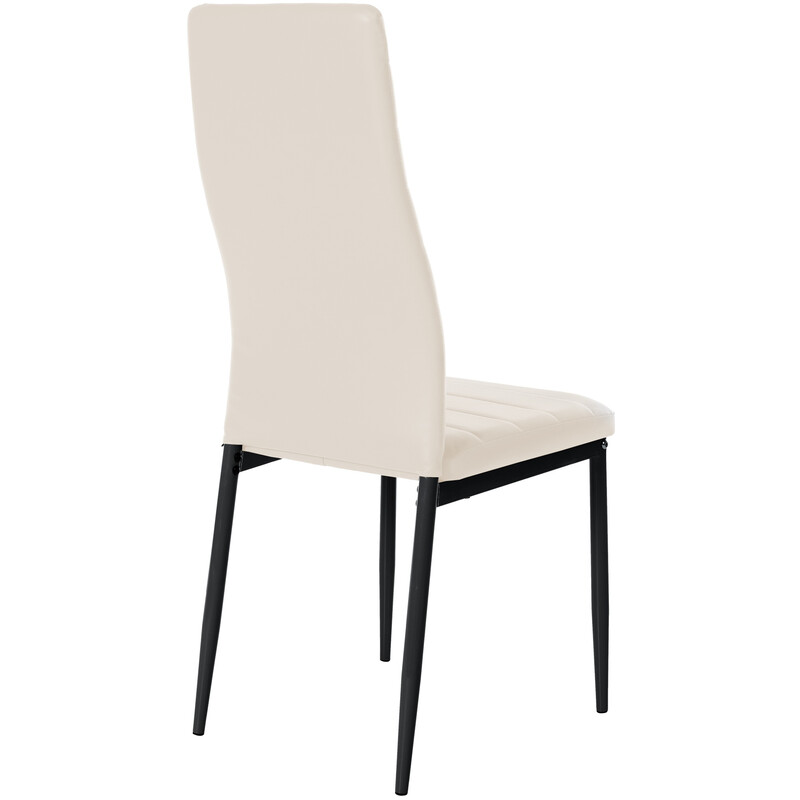 Elegant spisestuegruppe med fire stole i moderne design