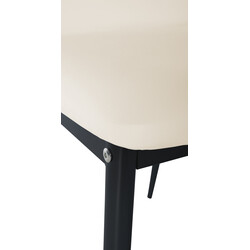 Moderne 6 spisestole sæt med fløjl eller kunstlæder metalramme høj ryg