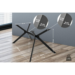 Cascada bordramme industrielt sort pulvermalet stål 120 kg